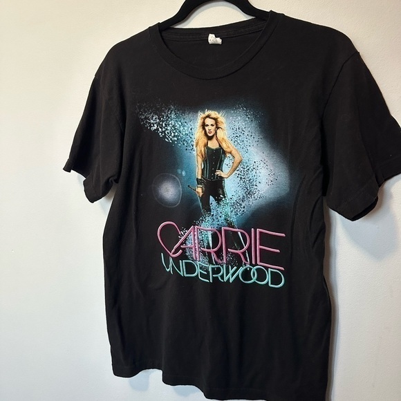 Carrie Underwood Concert Tour Shirt Short Sleeve Black Blown Away Band Tee 2013 - Picture 4 of 10